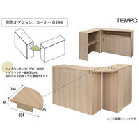 アール・エフ・ヤマカワ テンポ　ハイカウンター 幅1200×奥行き394×高さ1000mm ホワイト 1台