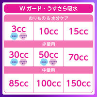 ウィスパー うすさら吸水 吸水ナプキン 多くても安心用 100cc 羽なし 27cm 大容量パック 1パック（20枚入）P&G 尿漏れ