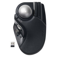 トラックボールマウス 人差し指 52mm ワイヤレス/有線 静音 充電式 ブラック M-HT1MRBK-G エレコム 1個（直送品）