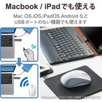 Bluetoothマウス 無線 ワイヤレス 3ボタン 抗菌 Mサイズ 白 M-BY11BRKWH エレコム 1個（直送品）