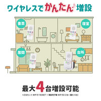 朝日電器 DECTワイヤレスインターホン WIP-5150SET 1セット
