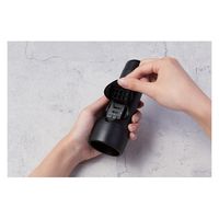 懐中電灯 LEDライト 4段階光量調節 電池式 防水・防塵 IP44 スマホ充電 ブラック DE-KD05BK エレコム 1個