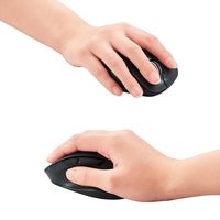 ワイヤレスマウス 無線 2.4GHz ブルーLEDマウス 握りの極み Lサイズ M-XGL10DBBK エレコム 5個