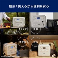 アイリスオーヤマ BLUETTI ポータブル電源 2048wh リン酸鉄リチウム電池 PSE認証 防災 車中泊 PS2000AA-W ホワイト（直送品）