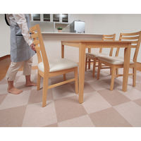 サンコー ずれない タイルカーペット 30×30cm ベージュ おくだけ吸着 ジョイントマット KD-34 【1セット 8枚入】