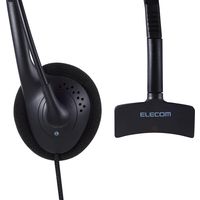 ヘッドセット 有線 USB接続 Type-C変換付き 片耳 左耳 オーバーヘッド ブラック HS-HP21UCBK エレコム 1個（直送品）