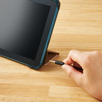 ヘッドセット 両耳 ネックバンド ヘッドホン 有線 φ3.5mm4極 HS-NB03STBK エレコム（直送品）