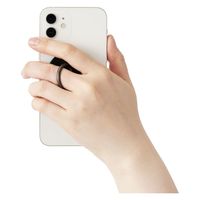 スマホリング マグネット 【 MagSafe 対応 iPhone 】 ブラック P-STRMKMSLBK エレコム 1個