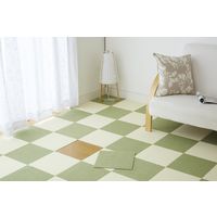 サンコー ペット用撥水タイルマット 同色40枚入り グリーン KP-55 1パック