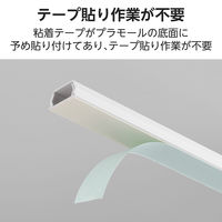 エレコム 配線カバー 壁用 モール ( 長さ1m × 幅26mm ) フラット ホワイト LD-GAF3MWH 1個（直送品）