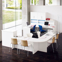 アール・エフ・ヤマカワ 木製ローカウンター 幅750×奥行600×高さ700mm ホワイト 1台（取寄品）