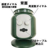 comcon ダブル超音波 猫よけ 猫除け 対策 動物 撃退器 野良猫 ソーラー CV-200 1セット（1台×2）（直送品）