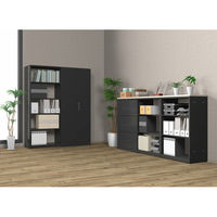 オカムラ ジャスタスラック　収納(エンド専用)横連結用 3段 幅750×奥行400×高さ1100ｍｍ ホワイト 1台 オリジナル