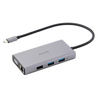 ドッキングステーション タイプC ハブ 10in1 USB-C PD 100W シルバー DST-101BPSV エレコム 1個（直送品）