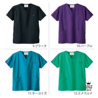 フォーク PANTONE(パントン) スクラブ（男女兼用） チャコールグレー 4L 7000SC 1枚（直送品）