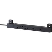 延長コード 電源タップ コンセント 1m 2ピン 7個口 雷ガード ほこりシャッター 黒 ECT-0510BK エレコム 1個