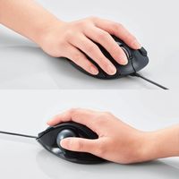 エレコム トラックボールマウス/親指/5ボタン/チルト機能/有線/ブラック M-XT2URBK 1個