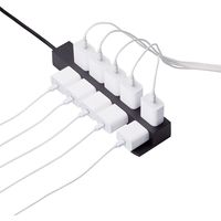 延長コード 電源タップ 2m 10個口 固定&吊下可能 雷ガード ほこり防止 黒 T-KF04-21020BK エレコム 1個