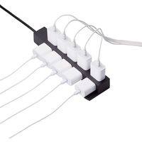 延長コード 電源タップ 1m 10個口 固定&吊下可能 雷ガード ほこり防止 黒 T-KF04-21010BK エレコム 1個