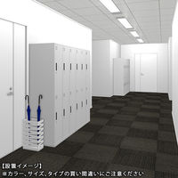 スマイル 更衣室ロッカー OAスチールロッカー 3連3人用 プッシュ錠(電子錠) ホワイト 幅900×奥行515×高さ1790mm 1台（3梱包）（取寄品）