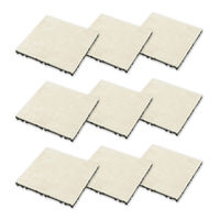 タカショー 敷くだけタイル 磁器 BE 9枚組 JBG-JCBE2/9S 1セット（直送品）