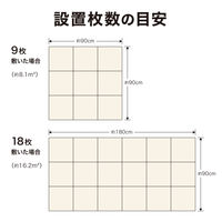 タカショー BU 敷くだけタイル 磁器 BE 9枚組 JBG-BCBE/9S 1セット（直送品）
