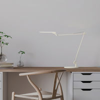 デスクライト クランプ型 スワン電器 ホワイト シンプル 調光 調色 レディックエグザーム DIVA LEX-996FWH 1個