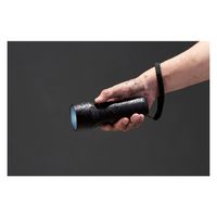 懐中電灯 LEDライト 4段階光量調節 電池式 防水・防塵 IP44 スマホ充電 ブラック DE-KD05BK エレコム 1個