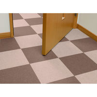 サンコー ずれない タイルカーペット 30×30cm ベージュ ブラウン 吸着 ジョイントマット KE-90 【1セット 8枚入】