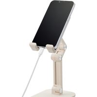 スマホ用タブレット用スタンド キッチン向け 折り畳み式 コンパクトキッチン向け アイボリー HA-STFD01IV エレコム 1個
