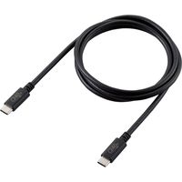 タイプCケーブル (USB-C to C) PD対応 240W USB2.0 1m 黒 U2C-CCPE10NBK エレコム 1本（直送品）