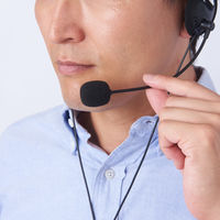 ヘッドセット 両耳 ネックバンド ヘッドホン 有線 φ3.5mm4極 HS-NB03STBK エレコム（直送品）