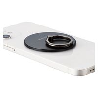 スマホリング マグネット 【 MagSafe 対応 iPhone 】 ブラック P-STRMKMSLBK エレコム 1個