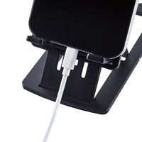 タブレット スマホスタンド 卓上 折り畳み式 角度6段階 高さ10段階調整可 黒 P-DSCHCMPBK 1個 エレコム