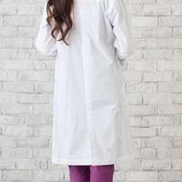 松吉医科器械 マツヨシ ドクターコート(レディース)MYーDCL01 LLサイズ MY-DCL01(LL) 1枚　白衣　ドクターコート