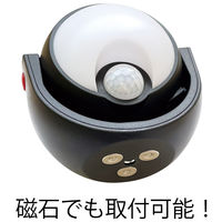 大進 充電式 センサーライト クリップ 人感 屋外 防雨 電池 防犯 DLC-N600C 1セット（1台×2）（直送品）