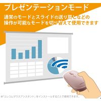 ワイヤレスマウス 無線 2.4GHz 4ボタン 薄型 モバイル ポーチ付 ピンク M-TM10DBPN エレコム 1個