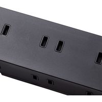 延長コード 電源タップ 3m 10個口 固定&吊下可能 雷ガード ほこり防止 黒 T-KF04-21030BK エレコム 1個（直送品）