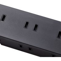 延長コード 電源タップ 2m 10個口 固定&吊下可能 雷ガード ほこり防止 黒 T-KF04-21020BK エレコム 1個