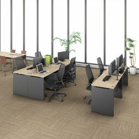 マルチワークCFデスク 幅1000×奥行600×高さ720mm ナチュラルウッド天板/ホワイト脚 1台 オリジナル