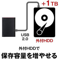 NAS（ネットワークハードディスク）12TB 2ドライブ リンクステーション HDD LS220D1202G 1台 バッファロー（直送品）