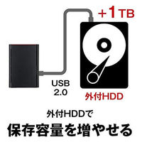 NAS（ネットワークハードディスク）8TB 2ドライブ リンクステーション HDD LS220D0802G 1台 バッファロー（直送品）