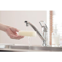 清潔謹製 抗菌キッチンスポンジ 単層 抗菌 泡立ち 水切れ ホワイト 1個 マーナ