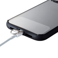 スマホ ストラップホルダー シート ケーブル穴用 1口タイプ 2枚入り クリア P-STHD1CR エレコム 1個（直送品）