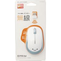 ワイヤレスマウス 無線 2.4GHz 5ボタン ブルーLED ホワイト M-DY13DBWH エレコム 1個