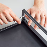 リヒトラブ 机上台 幅390mm ロータイプ マットブラック A7330-124 1セット（1台×5）