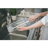 アフロのひと回し ボトル洗いスポンジ ワイドボトル用 水だけでも汚れが落とせる 抗菌加工 グレー 日本製 1セット（1個×5）サンコー