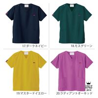 フォーク PANTONE(パントン) スクラブ（男女兼用） チャコールグレー 4L 7000SC 1枚（直送品）