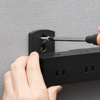 延長コード 電源タップ 2m 10個口 固定&吊下可能 雷ガード ほこり防止 黒 T-KF04-21020BK エレコム 1個