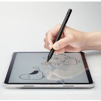 タッチペン 汎用 アクティブスタイラスペン 磁気吸着 USB-C充電 ブラック P-TPACST03BK エレコム 1個
